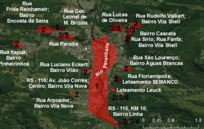 Três Coroas, Igrejinha, Parobé e Nova Hartz têm risco de deslizamento, alerta Defesa Civil