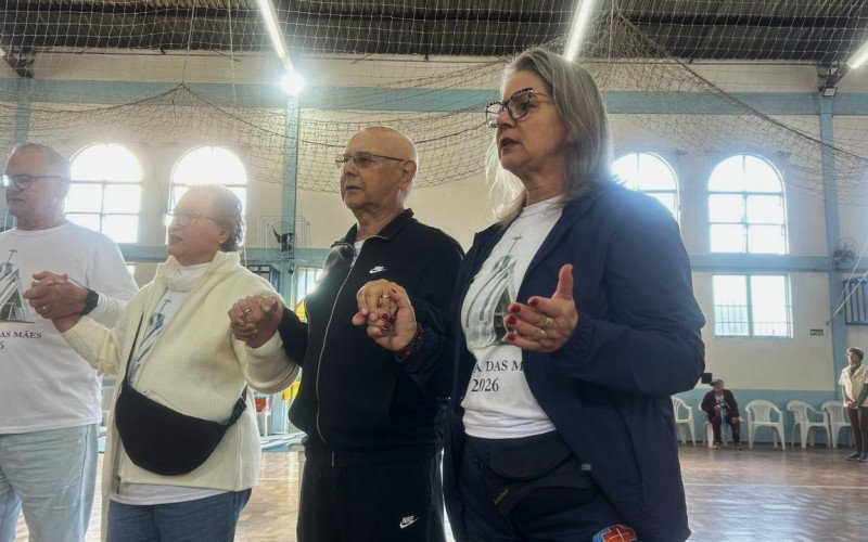 Romaria das Mães, em Novo Hamburgo, reúne centenas de fiéis durante caminhada ao Santuário das Mães na manhã de domingo (3) | abc+