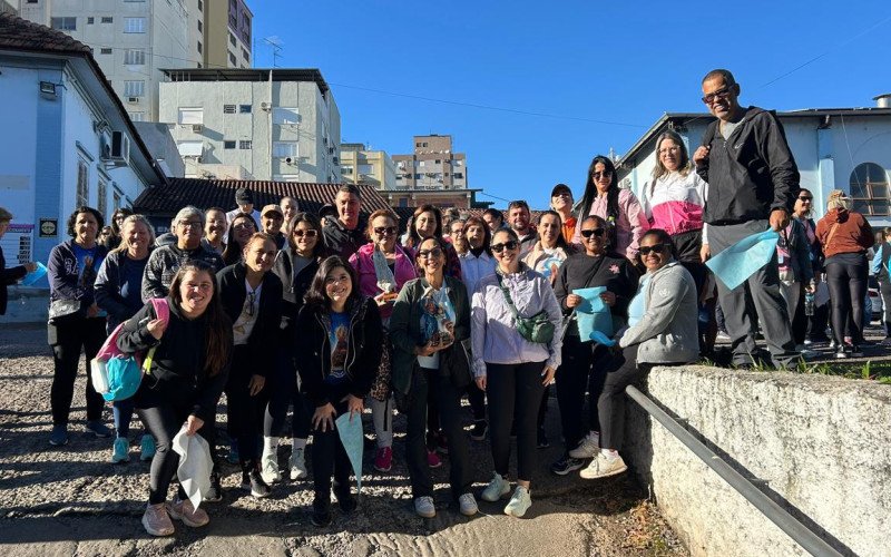 Romaria das Mães, em Novo Hamburgo, reúne centenas de fiéis durante caminhada ao Santuário das Mães na manhã de domingo (3)
