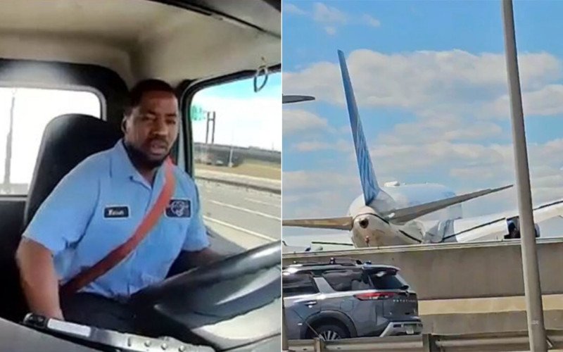 Avião atinge caminhão e poste ao fazer pouso nos Estados Unidos | abc+