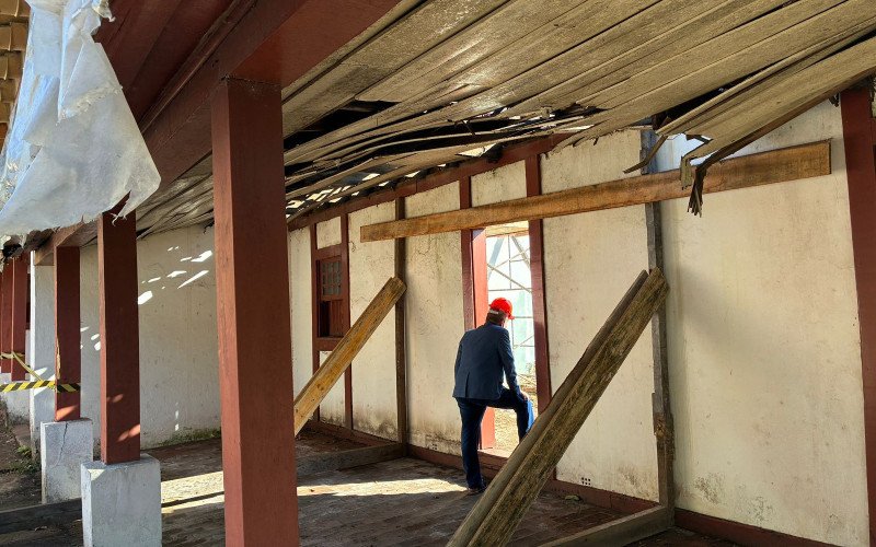 Obras da Casa do Imigrante da Feitoria
