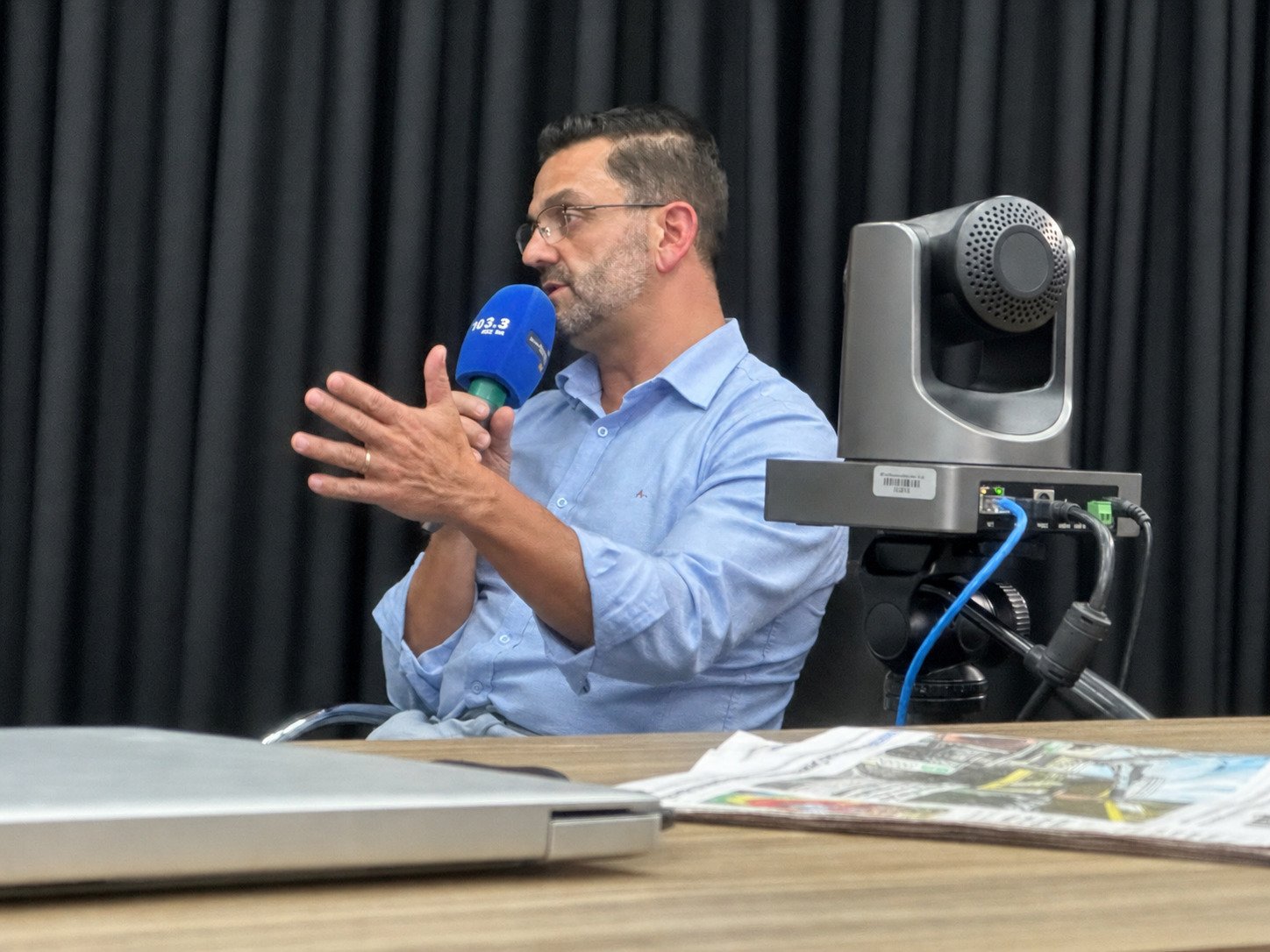 V&Iacute;DEO: &ldquo;Eles v&atilde;o dizer o que v&atilde;o fazer, eu vou mostrar o que j&aacute; fiz&rdquo;, diz Marcelo Maranata na Central Grupo Sinos de Elei&ccedil;&otilde;es