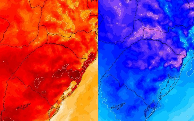 Temperaturas vão de 35ºC para abaixo de 0ºC em mudança radical de temperatura no RS e outras regiões do Sul do Brasil | abc+
