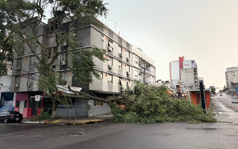 Muita destruição foi registrada em todos os bairros de Santana do Livramento