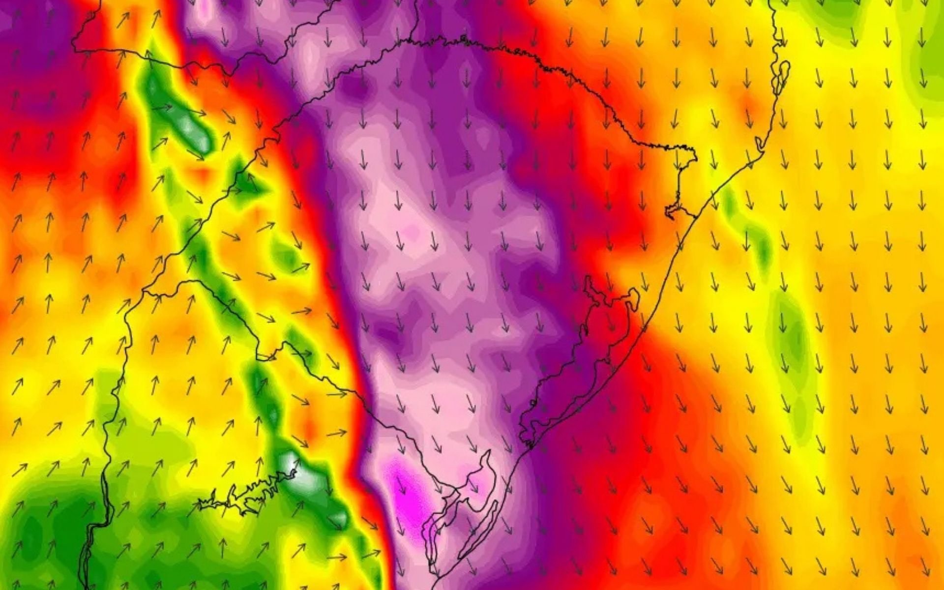 Vento Norte pode ter rajadas de até 100 km/h no Rio Grande do Sul; veja regiões afetadas