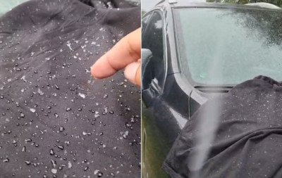 VÍDEO: Chuva congelada na "terra da neve" marca primeira onda de frio de 2026 no Sul do Brasil