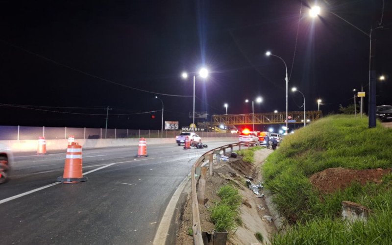 Motociclista morre em acidente na BR-116, em Novo Hamburgo