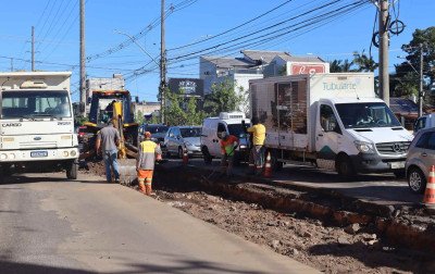Obras de asfaltamento avançam em Novo Hamburgo e chegam à Avenida Sete de Setembro