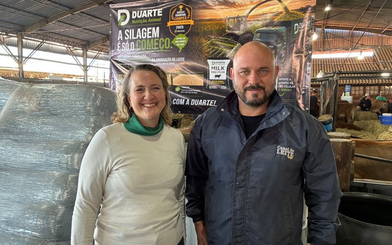 Angela Maraschin e Verner Ebert Enns estão com boas expectativas para a Fenasul Expoleite