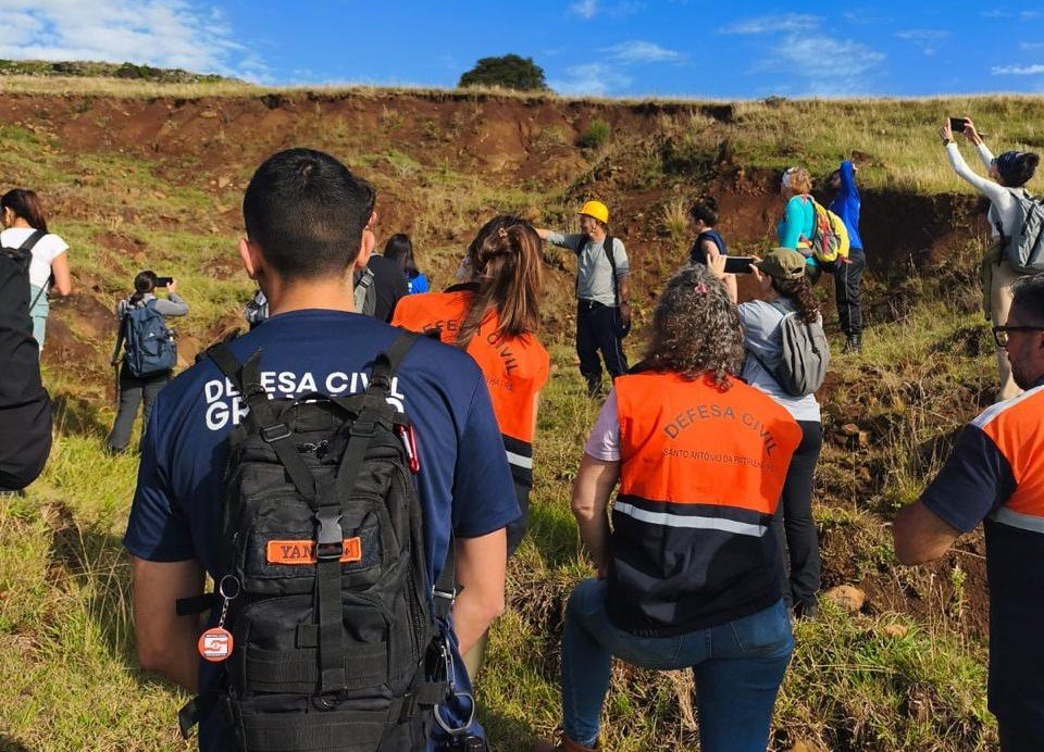 Defesa Civil de Gramado participa de treinamento para identificar e mapear deslizamentos de terra