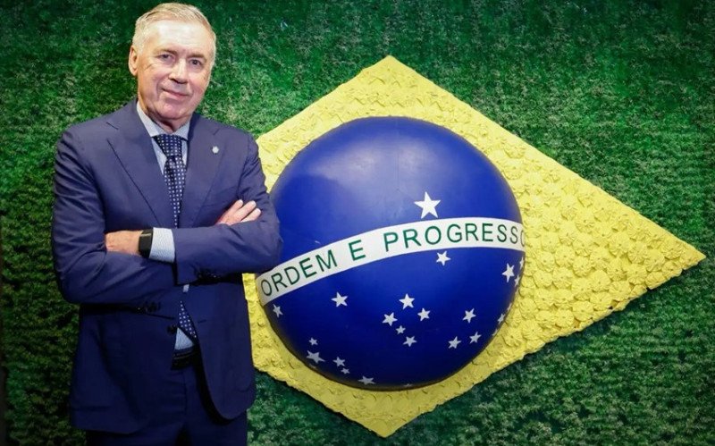 Carlo Ancelotti renovou com a seleção brasileira até 2030 | abc+