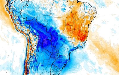 Chuva chega ao RS, mas principal alerta do tempo é outro com nova incursão de ar polar