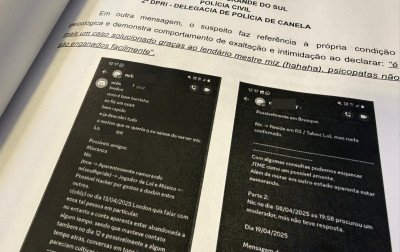 Perseguição, invasão on-line e até violência contra a mulher: Entenda como suspeito ameaçava vítima de Canela