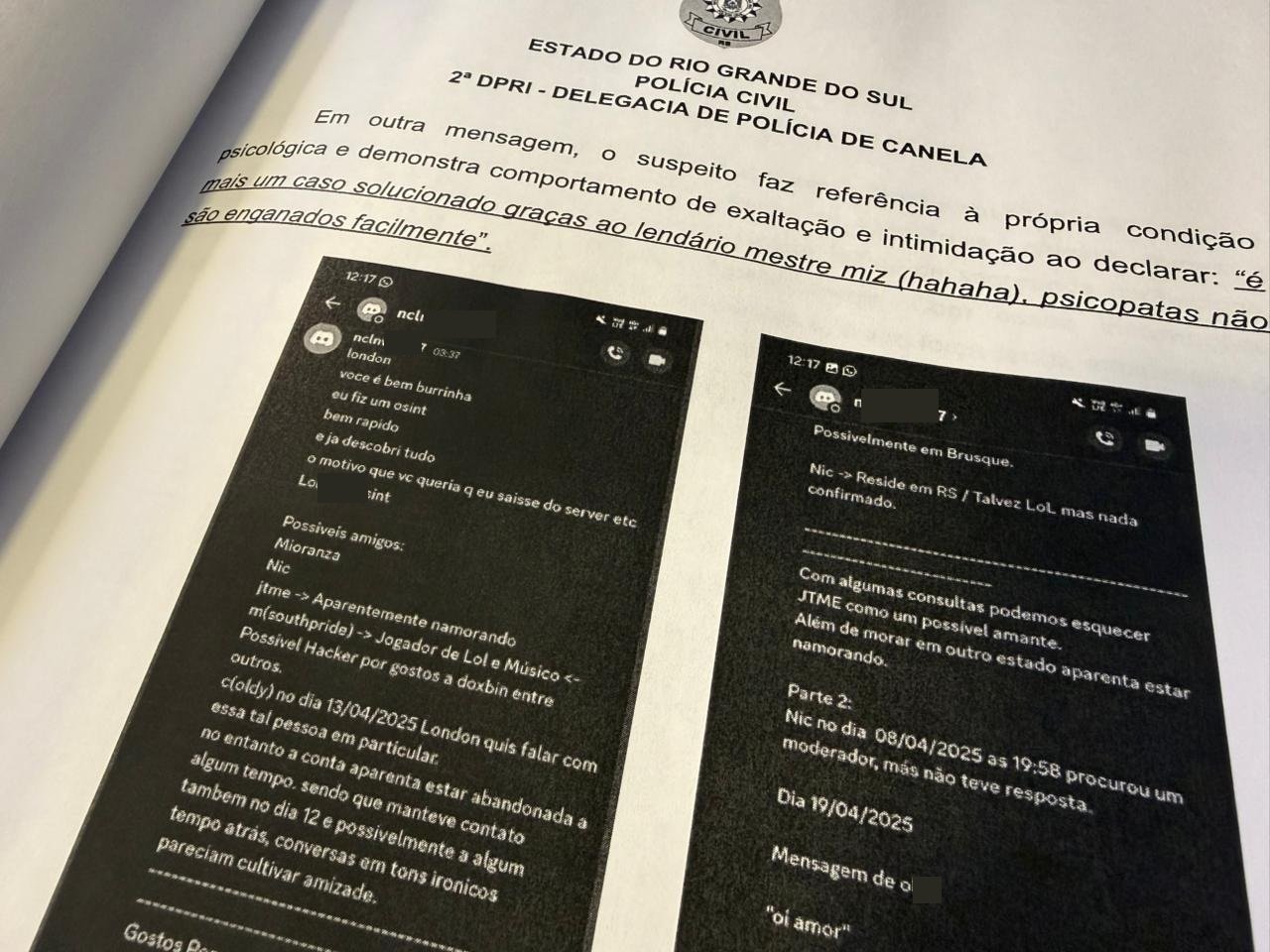 Persegui&ccedil;&atilde;o, invas&atilde;o on-line e at&eacute; viol&ecirc;ncia contra a mulher: Entenda como suspeito amea&ccedil;ava v&iacute;tima de Canela