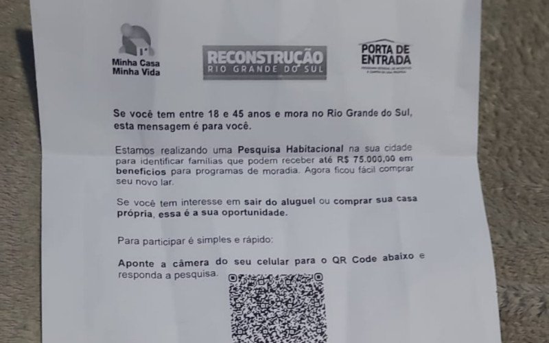 Suposta pesquisa habitacional não é feita pela Prefeitura de Canoas | abc+