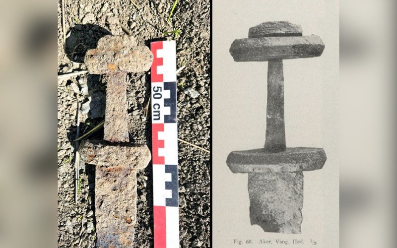 Espada Viking milenar é encontrada na Noruega por criança de 6 anos