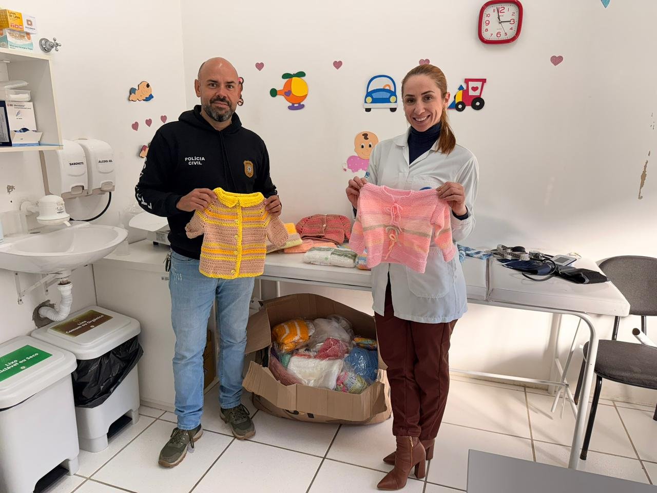 Polícia em Canela realiza ação solidária em prol em recém-nascidos e bebês em situação de vulnerabilidade social