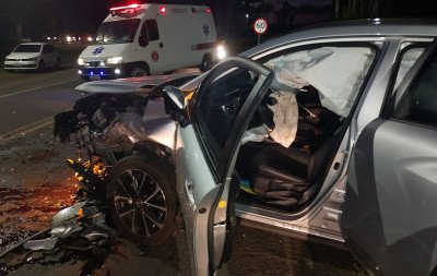 Acidente na BR-116 deixa dois feridos em Picada Café