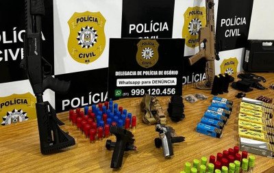 Arsenal é encontrado com homem investigado por violência doméstica no RS