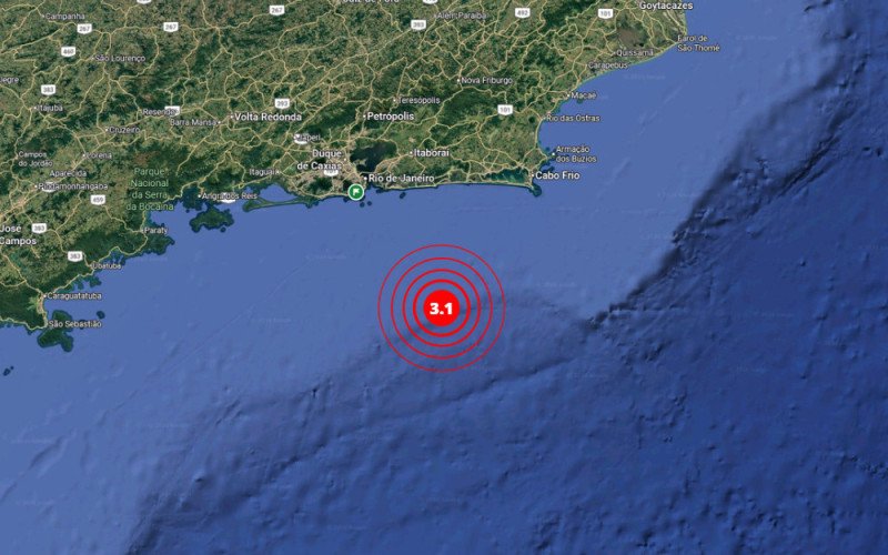 Um novo tremor de terra de magnitude 3.1 foi registrado na costa do Rio de Janeiro | abc+