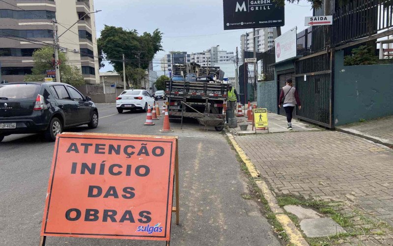 Obras da Sulgás na Rua Benjamin Constant, em Novo Hamburgo | abc+