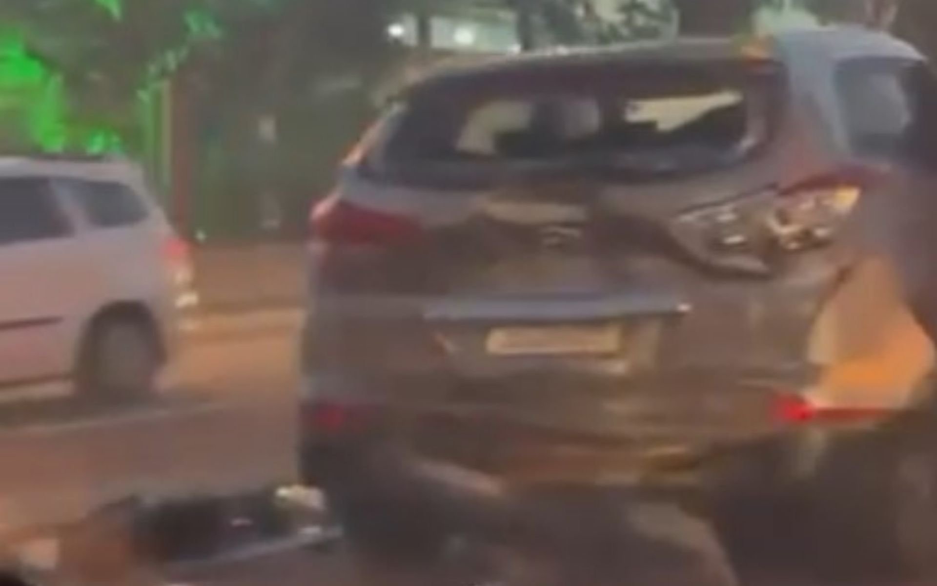 Engavetamento envolvendo quatro veículos causa lentidão na RS-240, em São Leopoldo