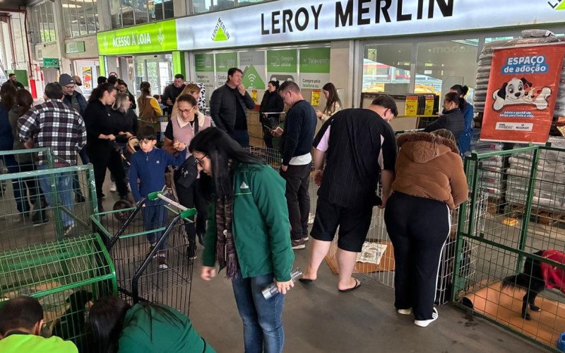 Espaço de Adoção da Sempa na loja Leroy Merlin 
