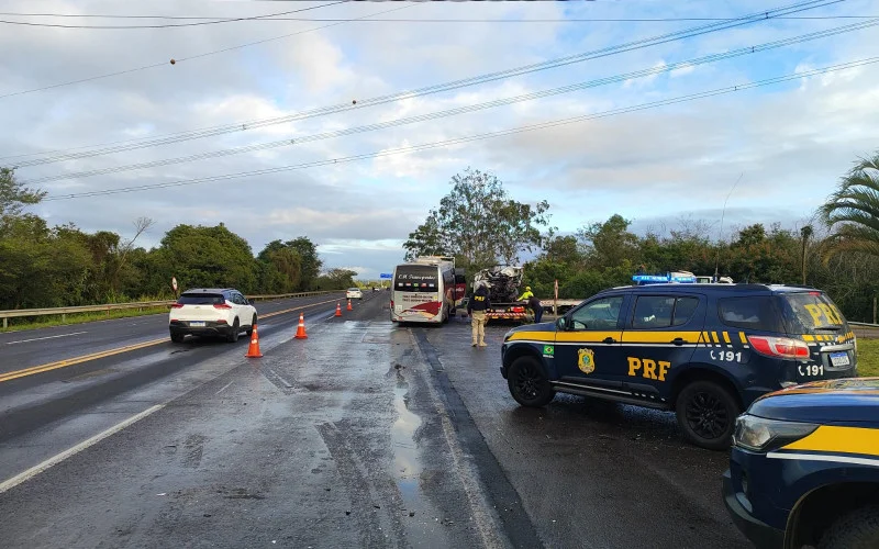 Acidente na 386, em Nova Santa Rita, deixou um morto e dois feridos na manhã deste domingo | abc+