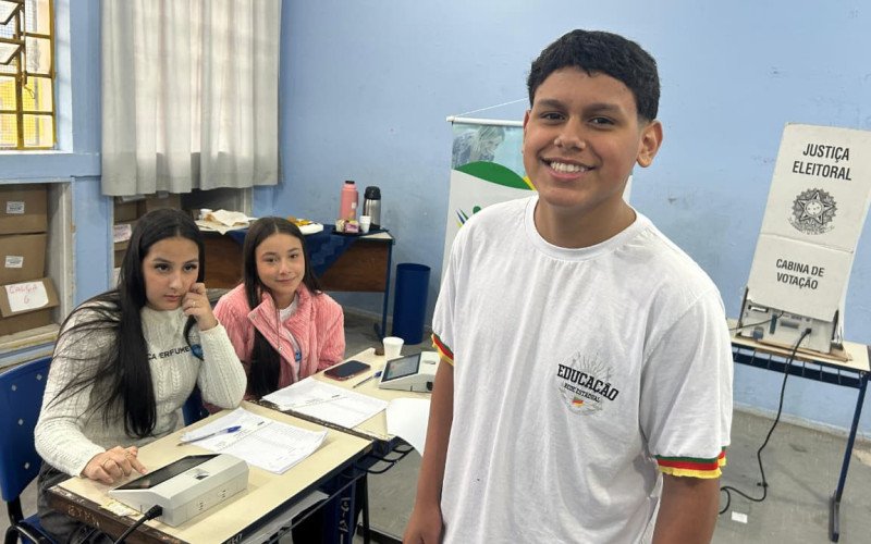Éryck aprendeu sobre a importância do voto consciente