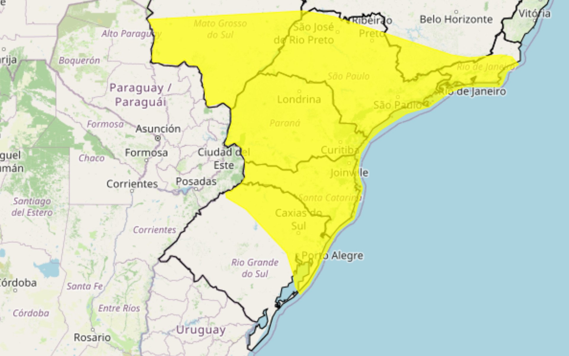 Tempestades colocam RS e outros estados brasileiros em alerta