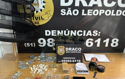 Maconha da elite produzida em estufa dentro de apartamento no Centro de Novo Hamburgo é apreendida em operação policial