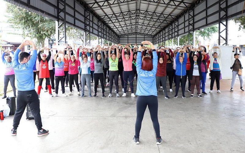  Aulão de ginástica em Esteio