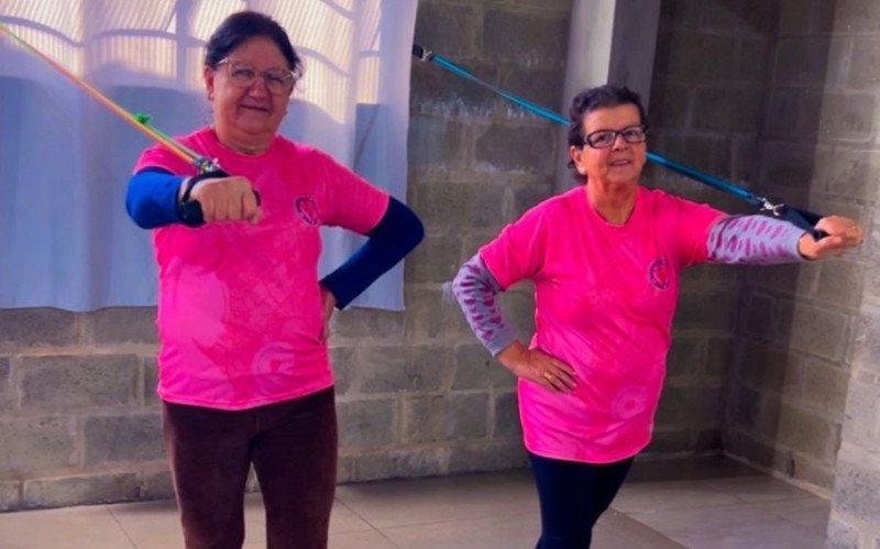 Dia do Desafio na academia da saúde Vila Rica, em Portão