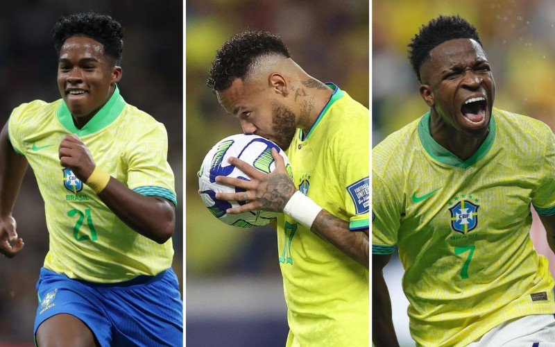 Endrick, Neymar e Vini Jr. estão entre os atacantes da Seleção Brasileira | abc+