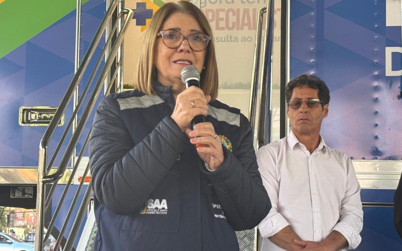 A superintendente do Minist&eacute;rio da Sa&uacute;de no Rio Grande do Sul, Maria Celeste Silva, estima que a carreta deve atender de 60 a 70 pessoas por dia