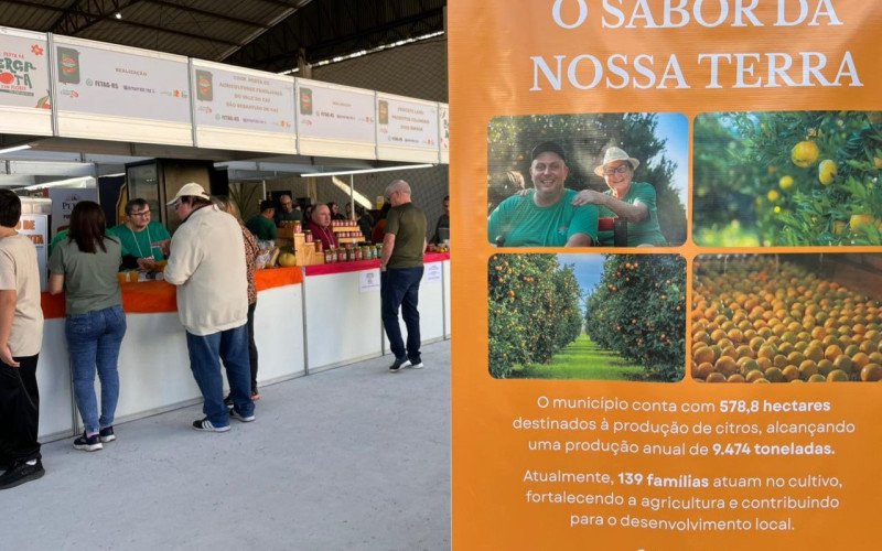 Feira também conta com área da agricultura familiar