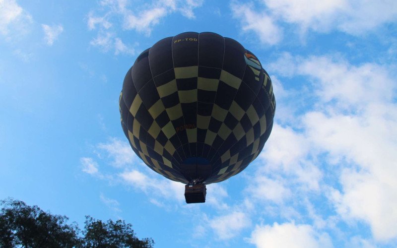 Balões encantaram no céu da cidade de Feliz