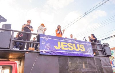 "Paz, fé e união": Marcha para Jesus reúne 5 mil pessoas em Nova Santa Rita