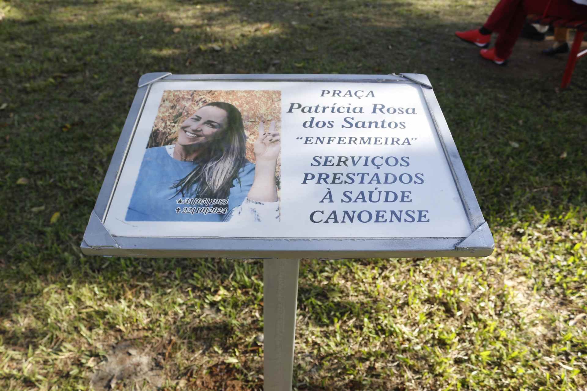 &ldquo;Ela desejaria ser lembrada por sua alegria&rdquo;: Pra&ccedil;a em homenagem a enfermeira &eacute; inaugurada em Canoas