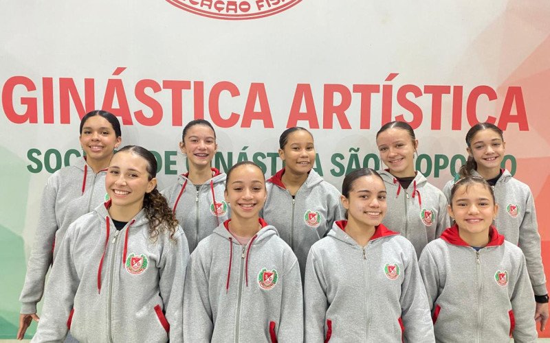 Algumas das atletas da SGSL que vão para a competição no Uruguai