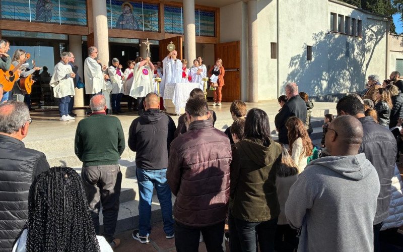 Celebração de Corpus Christi no Santuário Sagrado Coração de Jesus 