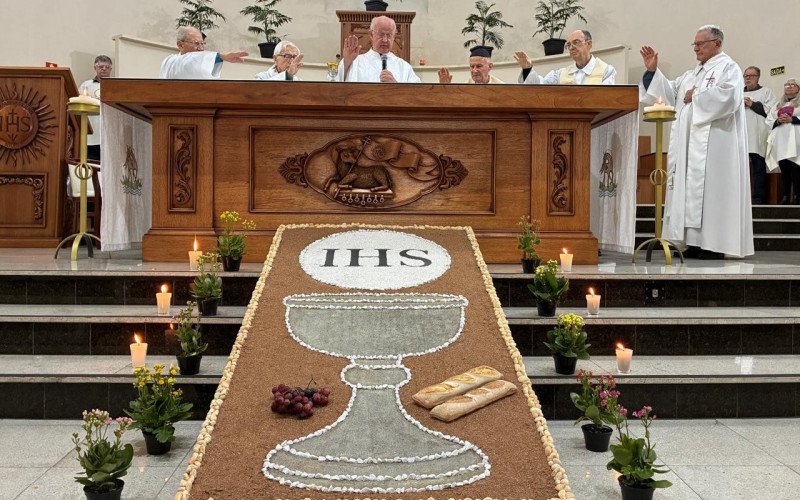 Celebração de Corpus Christi no Santuário Sagrado Coração de Jesus 