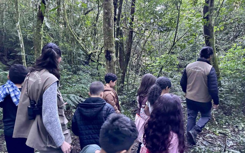 Crianças participam da programação da Semana do Meio Ambiente de Gramado