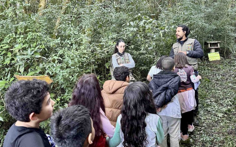 Crianças participam da programação da Semana do Meio Ambiente de Gramado