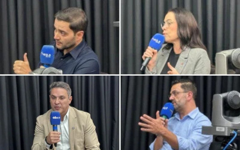Gabriel Souza (MDB), Juliana Brizola (PDT), Luciano Zucco (PL) e Marcelo Maranata (PSDB) | abc+