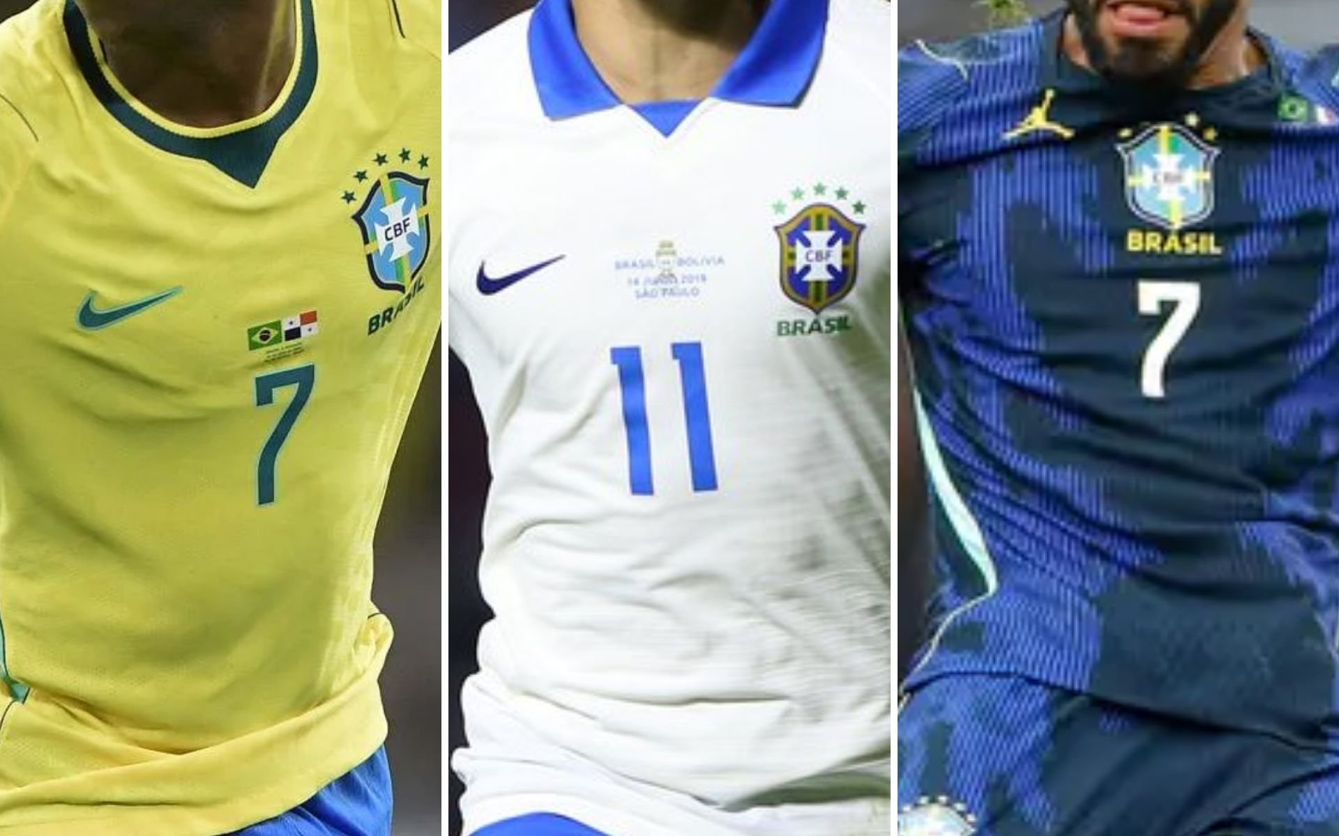 As combina&ccedil;&otilde;es de uniforme do Brasil na Copa do Mundo de 2026 e a &ldquo;azarada&rdquo; camisa branca