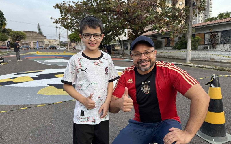 Henri Dias com o pai, Hamilton Dias