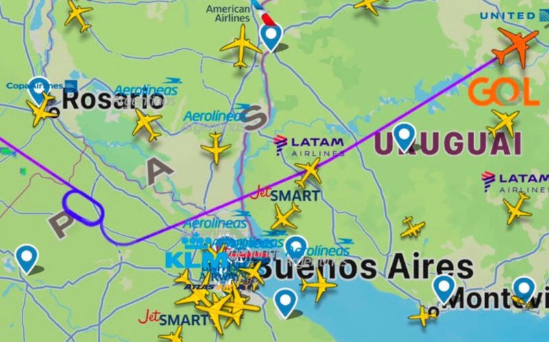 Após fazer órbitas no ar, superjato acabou desviando para Porto Alegre | abc+