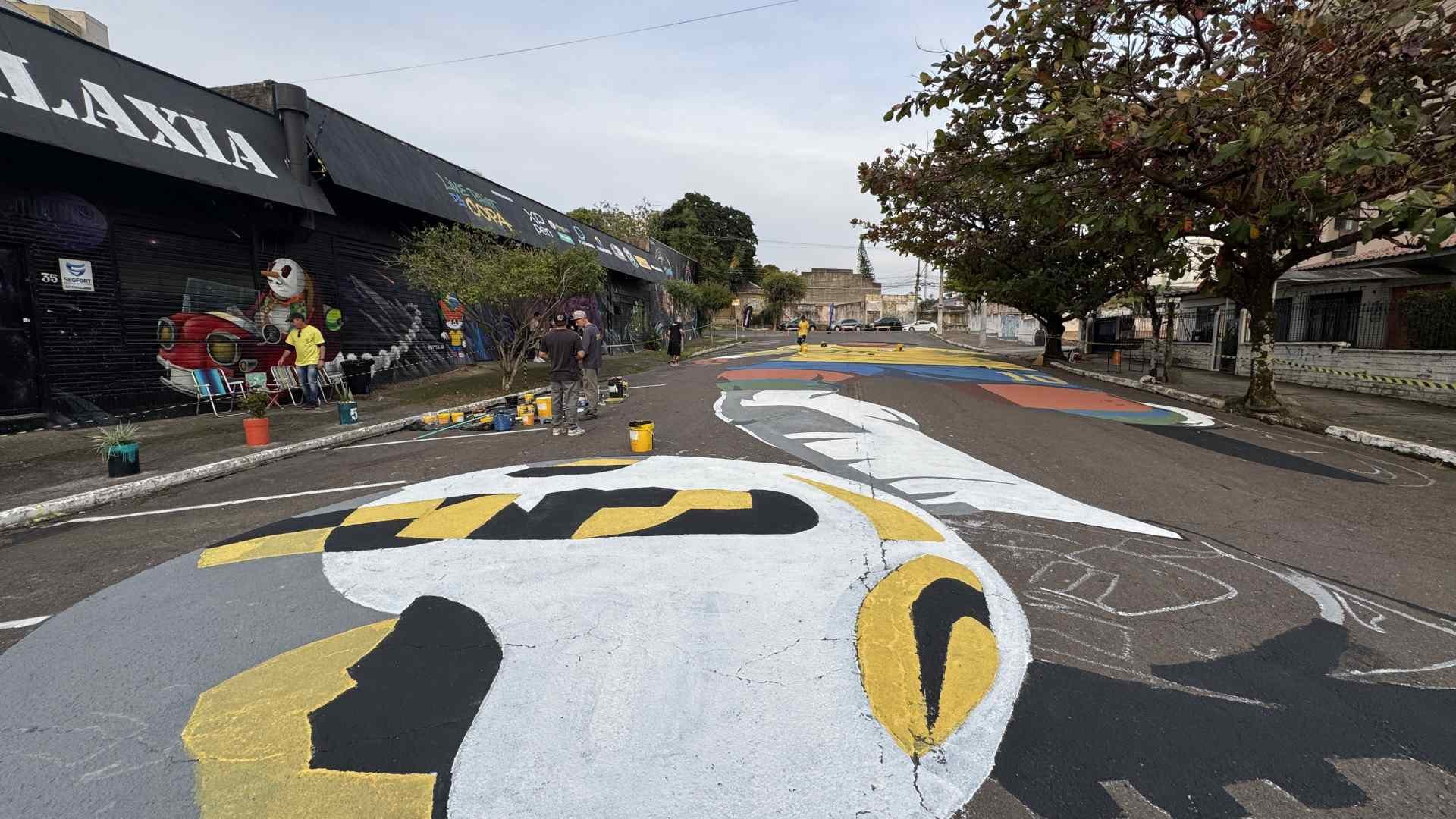 Pintura do Neymar na Rua João Pessoa | abc+