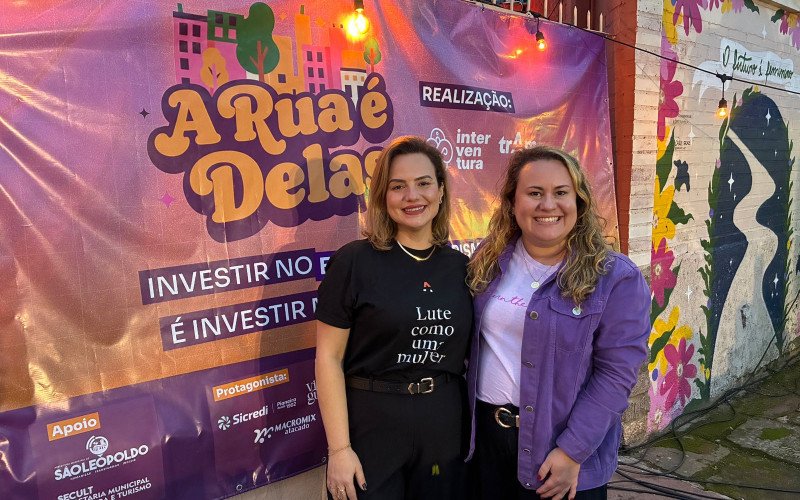 Raquel Mazuco e Julia Rolim na segunda edi&ccedil;&atilde;o do A Rua &eacute; Delas 